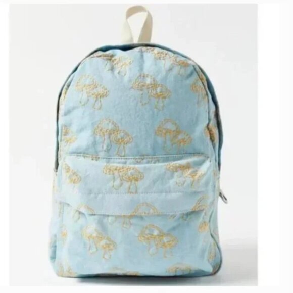 ⭐️ UO Embroidered Mushroom Plant Boho Peasant Deco College Chic Icon Backpack main image 5